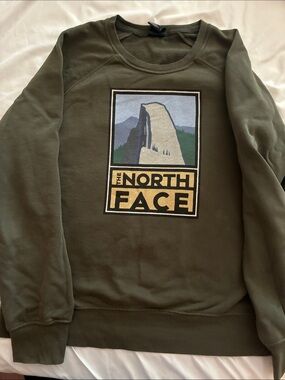 The North Face Olive Graphic Crewneck Sweatshirt